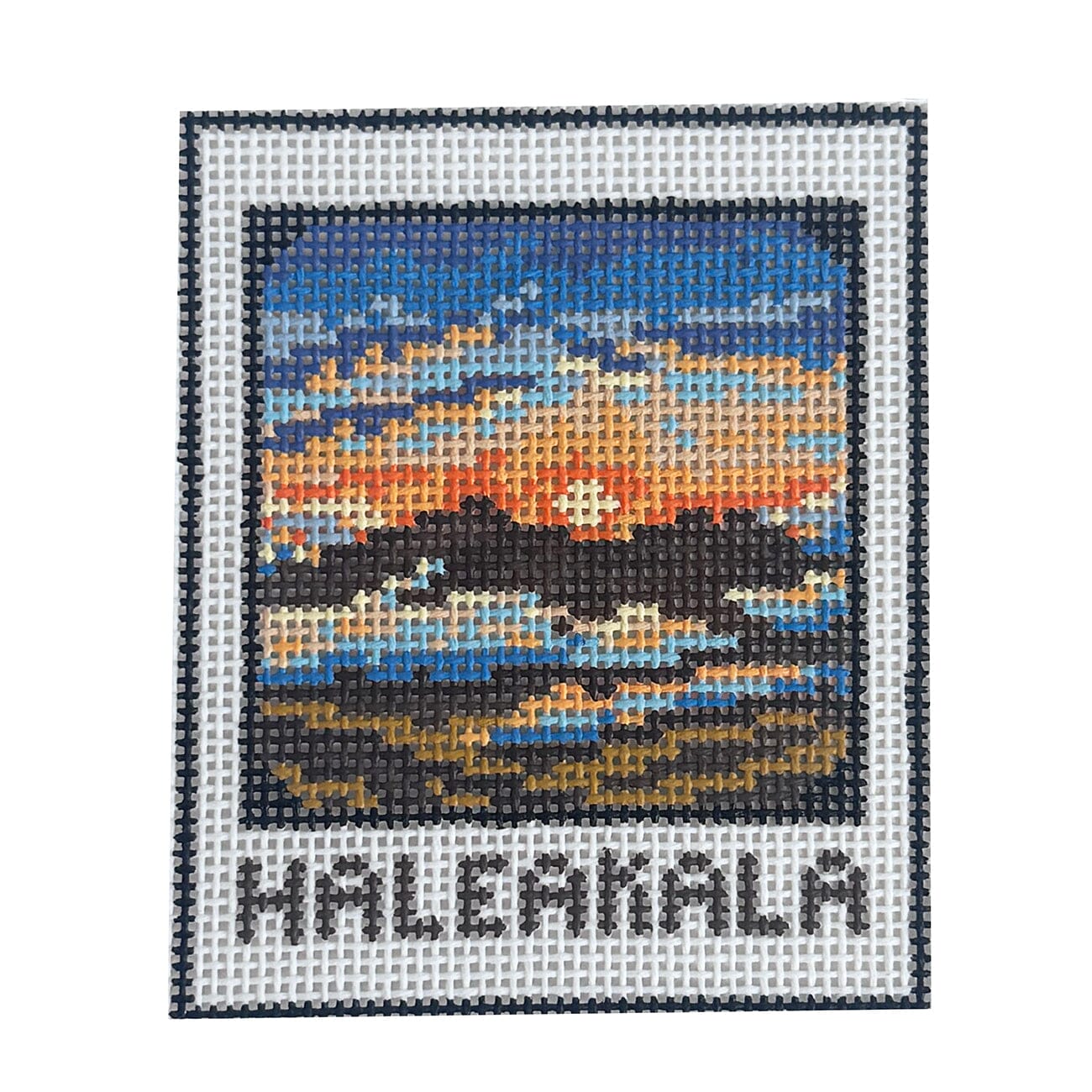 Haleakala Polaroid Painted Canvas Atlantic Blue Canvas  - 1