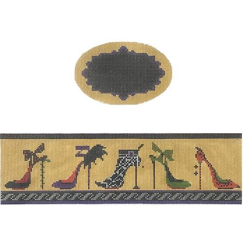 Halloween Heels hinged box with hardware Painted Canvas Funda Scully 
