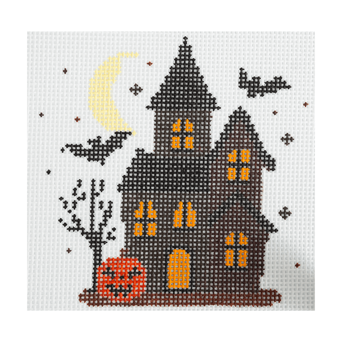 Halloween House Painted Canvas Arden Gray Co.  - 1