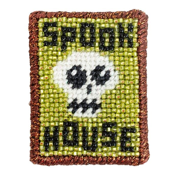 Halloween Series - Haunted House & Windows with Stitch Guide Painted Canvas Kirk & Bradley 