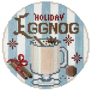 Happier Hour Coaster   Eggnog Painted Canvas The Gingham Stitchery 
