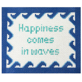 Happiness Comes in Waves Painted Canvas Stitch Its 
