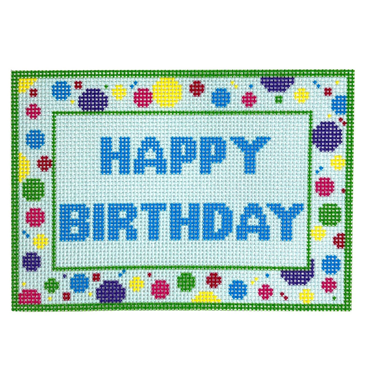 Happy Birthday Sign (Simple Letters) Printed Canvas Nash & Daughters  - 1