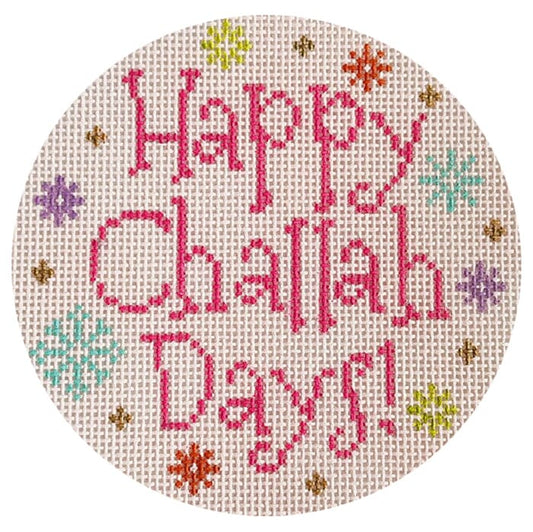 Happy Challah Days Painted Canvas Stitch Rock Designs 