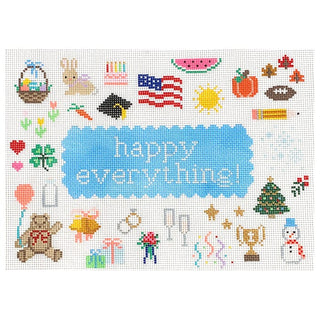 Happy Everything! Painted Canvas Le Point Studio 
