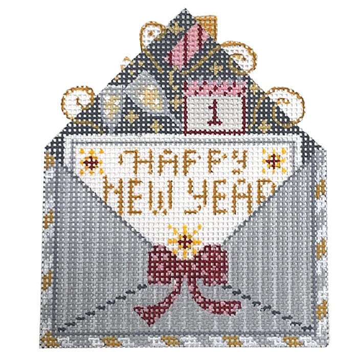 Happy New Year Letter Painted Canvas Danji Designs  - 1