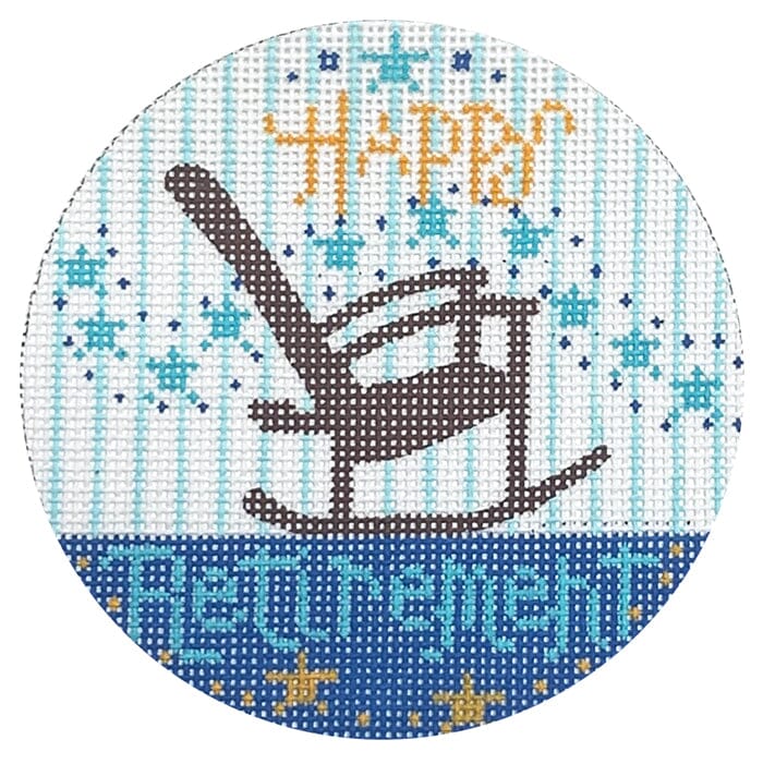 Happy Retirement Rocking Chair | Needlepoint.Com