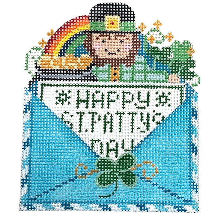 Happy St Patty's Day Letter Painted Canvas Danji Designs  - 1