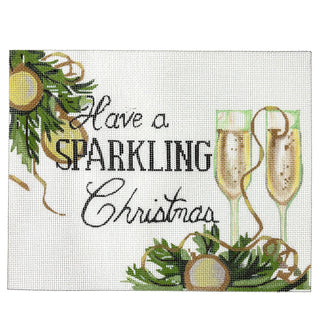 Have a Sparkling Christmas Painted Canvas The Gingham Stitchery 
