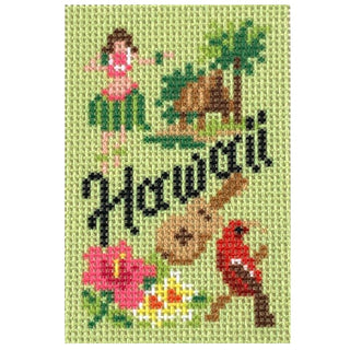 Hawaii Bag Charm Insert Printed Canvas Kirk & Bradley 
