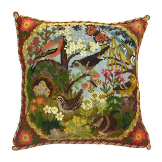 Hedgerow Needlepoint Kit Kits Elizabeth Bradley Design Dark Red 
