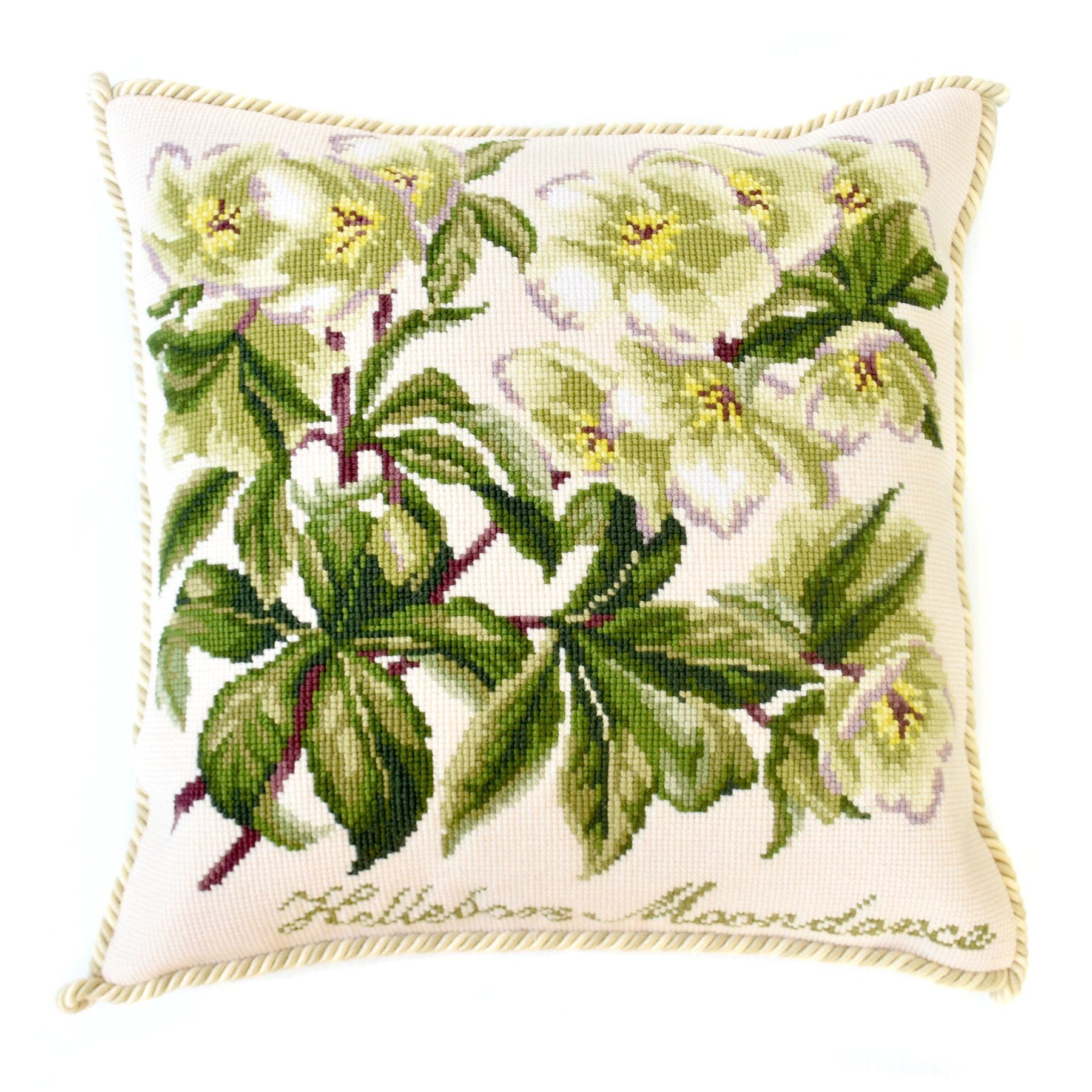 Hellebore Moondance Needlepoint Kit Kits Elizabeth Bradley Design Cream 