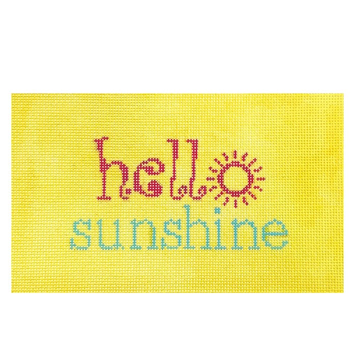 Hello Sunshine Painted Canvas Stitch Rock Designs  - 1