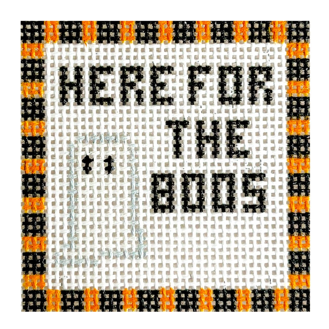 Here for the Boos, Small Square Printed Canvas KCN Designers  - 1