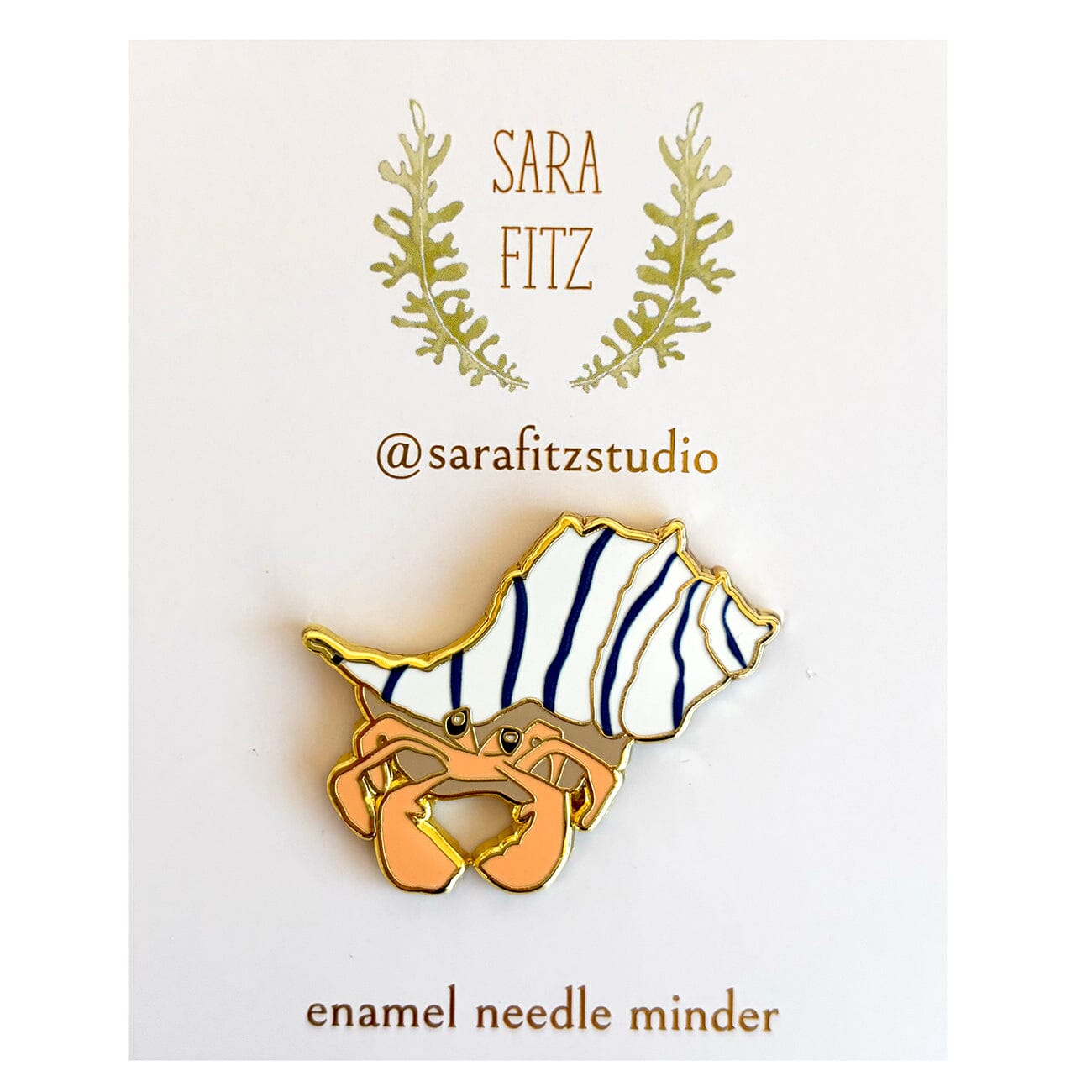 Hermit Crab Needle Minder Accessories Sara Fitz Studio  - 1