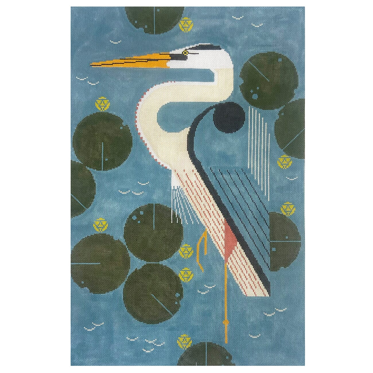 Herondipity 12x18 Painted Canvas Charley Harper 
