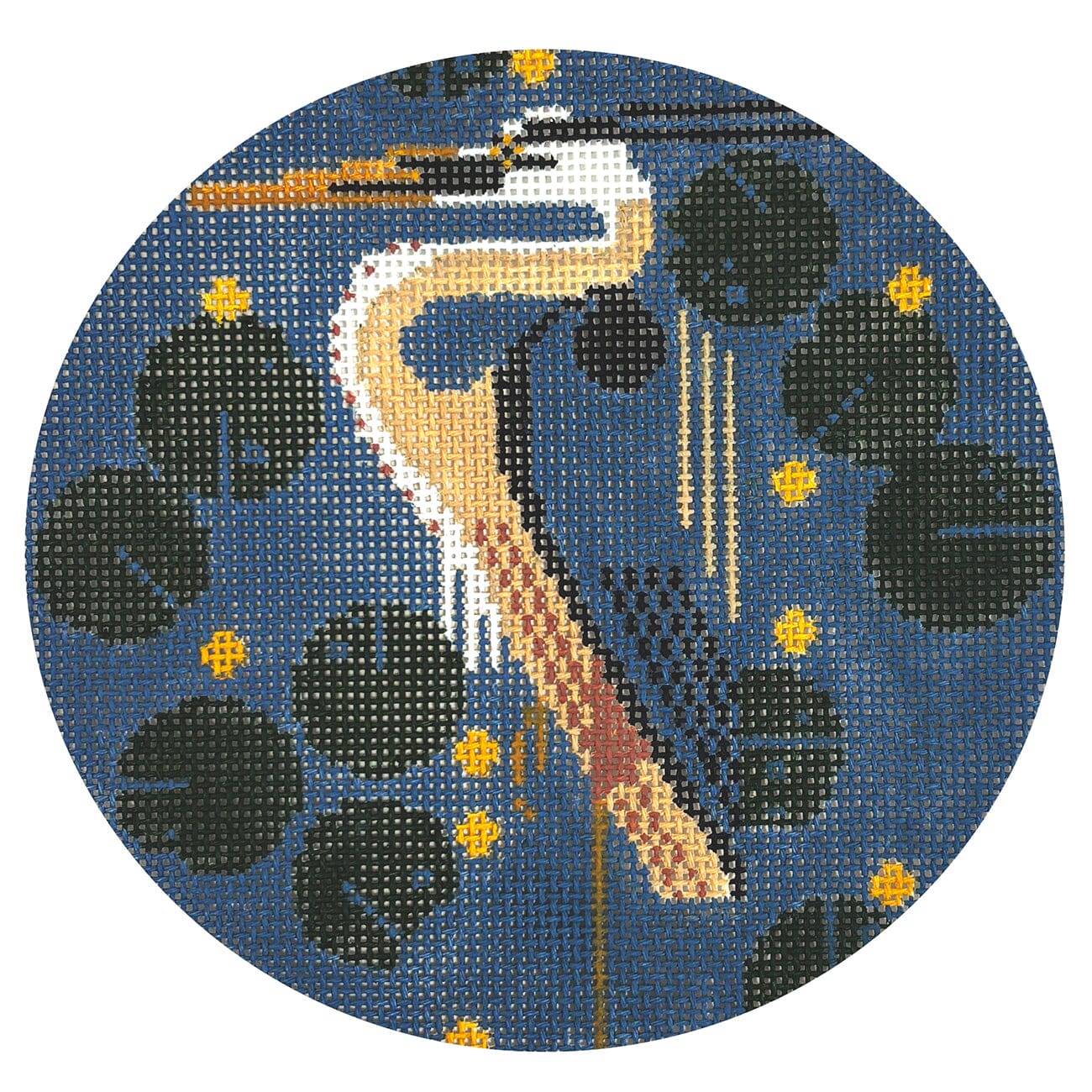 Herondipity Ornament Painted Canvas Charley Harper 
