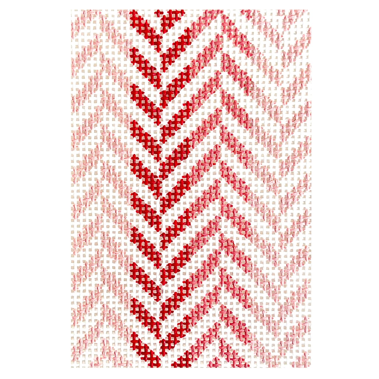 Herringbone Passport   Coral Insert Painted Canvas Initial K Studio  - 1