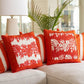 Hibiscus - White on Orange Printed Canvas Kirk & Bradley 