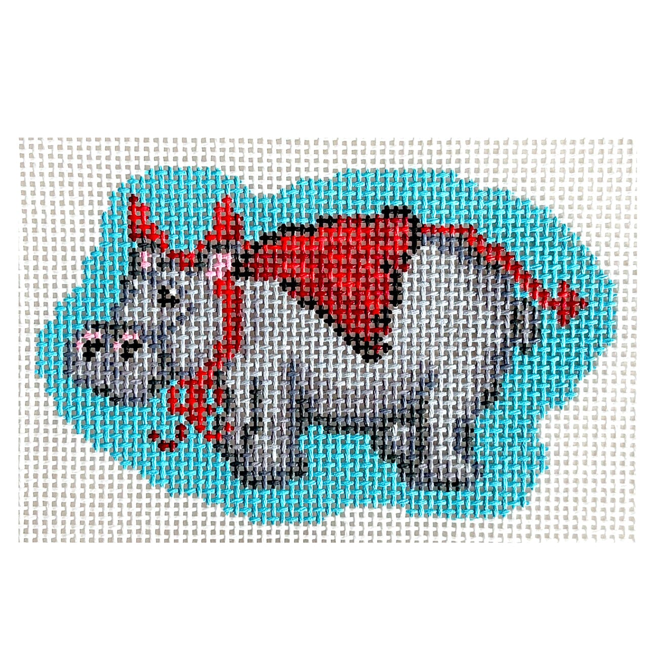Hippo Devil Printed Canvas POP Needle Arts  - 1