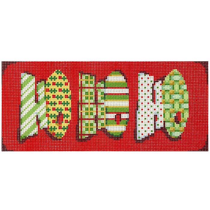 Ho Ho Ho Printed Canvas Two Sisters Needlepoint 