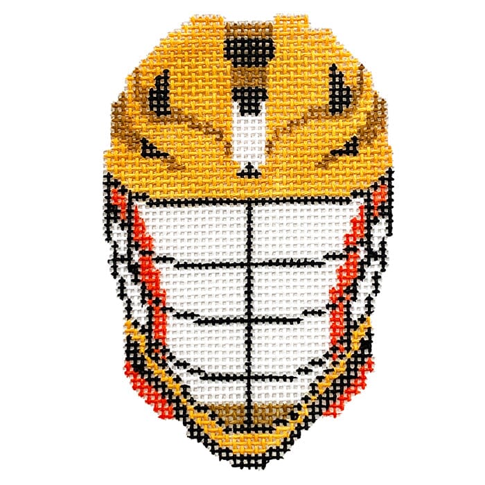 Hockey Helmet Painted Canvas Vallerie Needlepoint Gallery 
