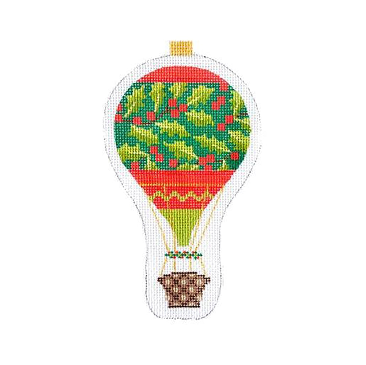 Holiday Balloon   Holly Painted Canvas Kirk & Bradley  - 1