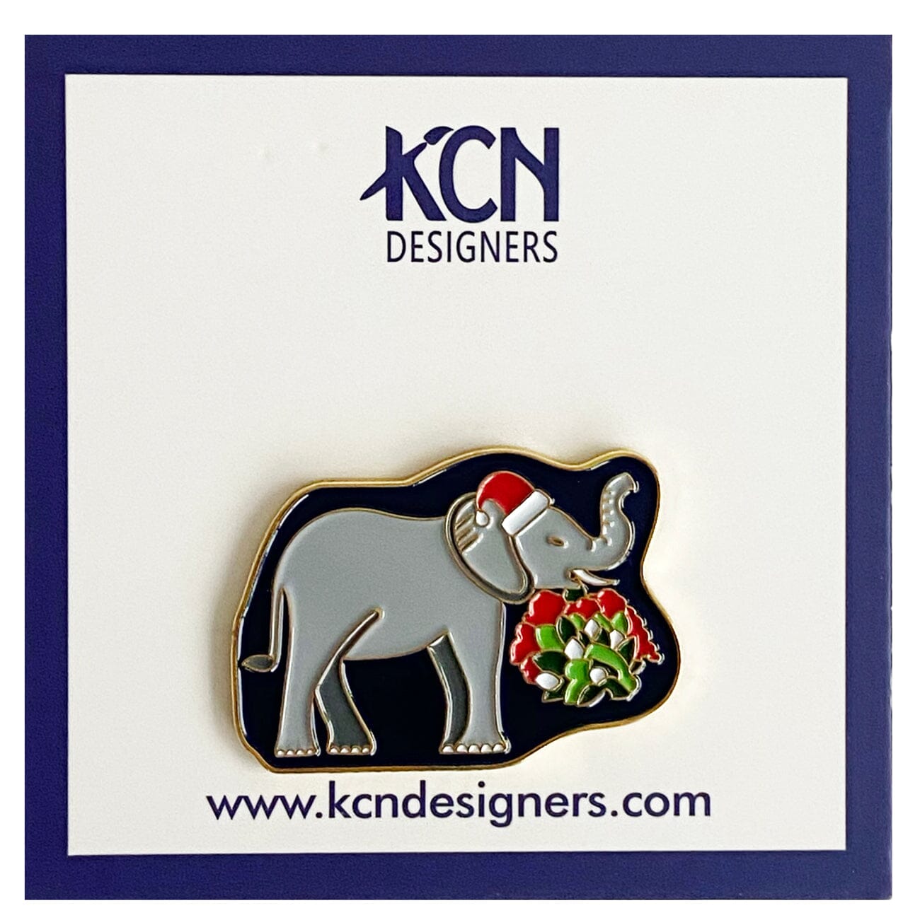 Holiday Elephant Needle Minder Accessories KCN Designers  - 1