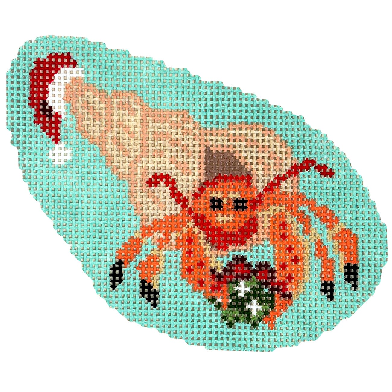 Holiday Hermit Crab Printed Canvas KCN Designers 
