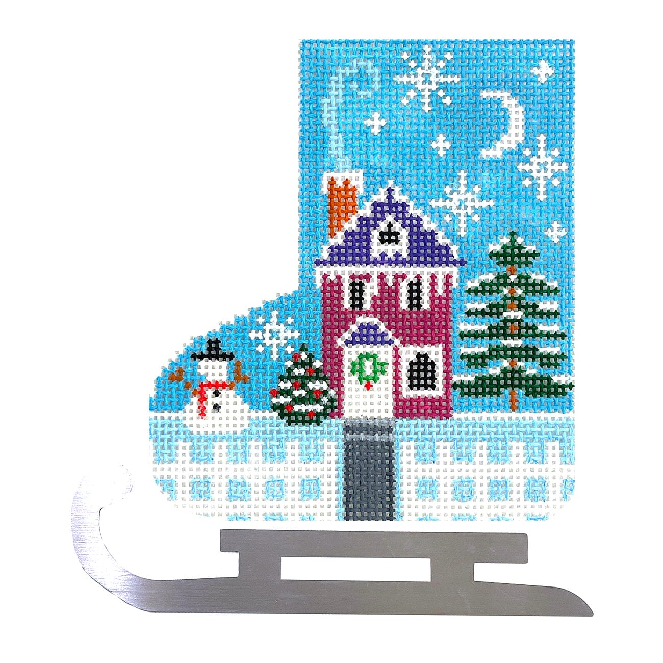Holiday House Mini Skate w/Blade Painted Canvas Shelly Tribbey  - 1
