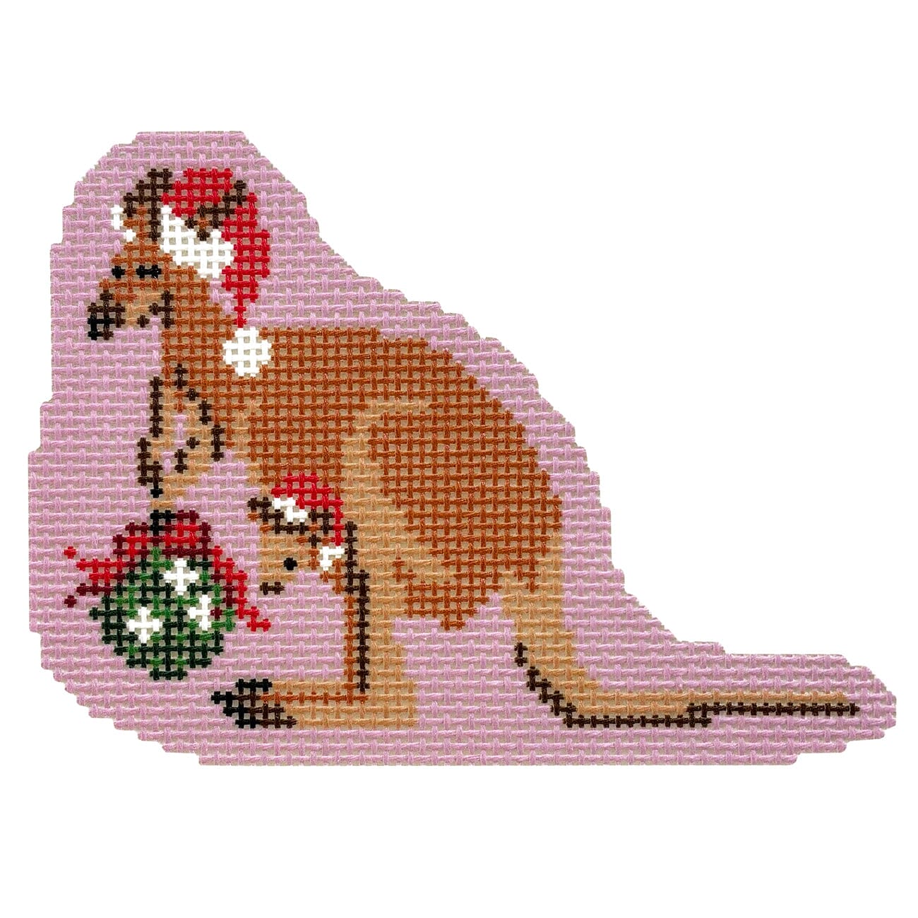 Holiday Kangaroos Printed Canvas KCN Designers  - 1