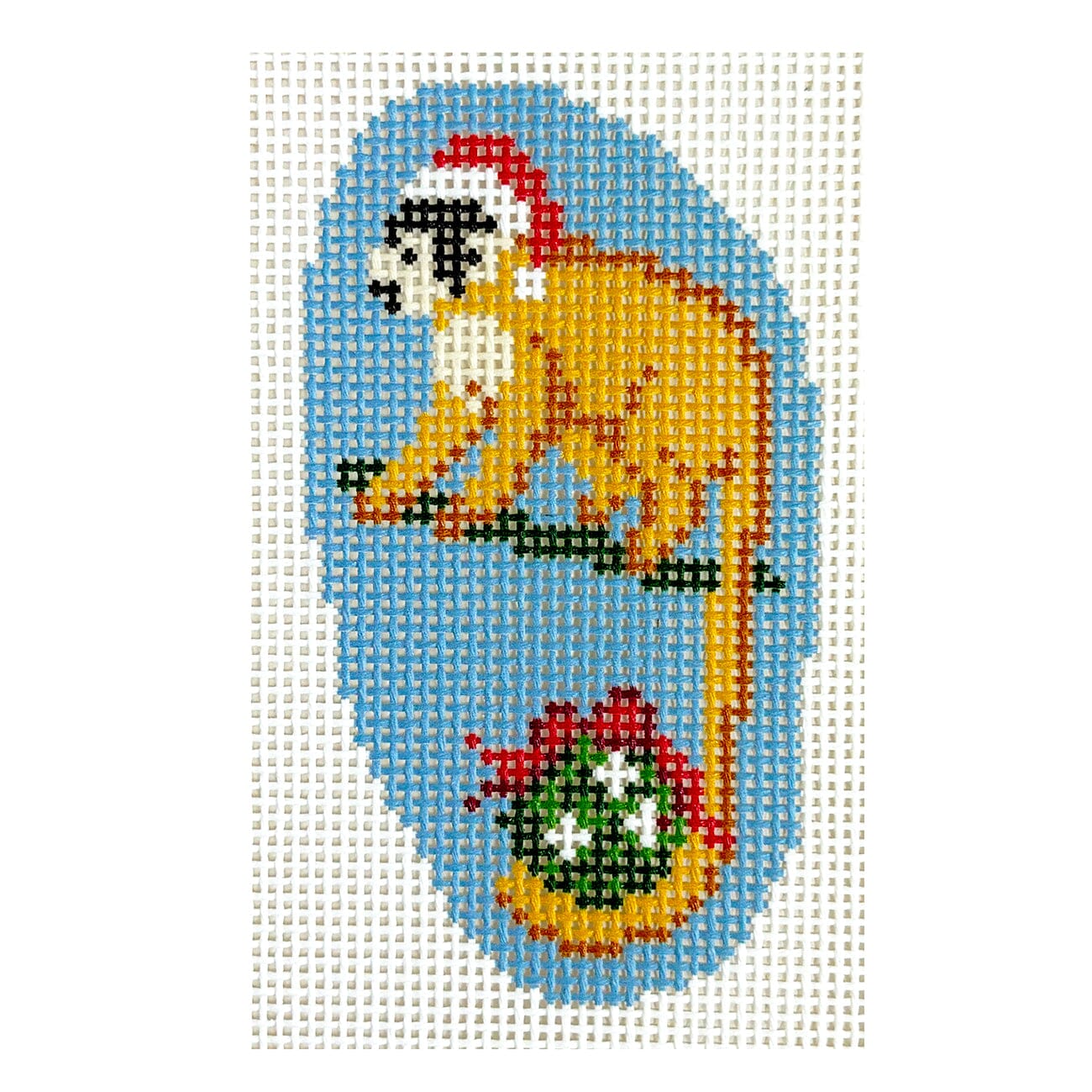 Holiday Squirrel Monkey Printed Canvas KCN Designers  - 1