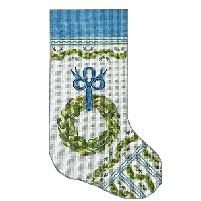 Holiday Trimmings Stocking Painted Canvas KCN Designers  - 1