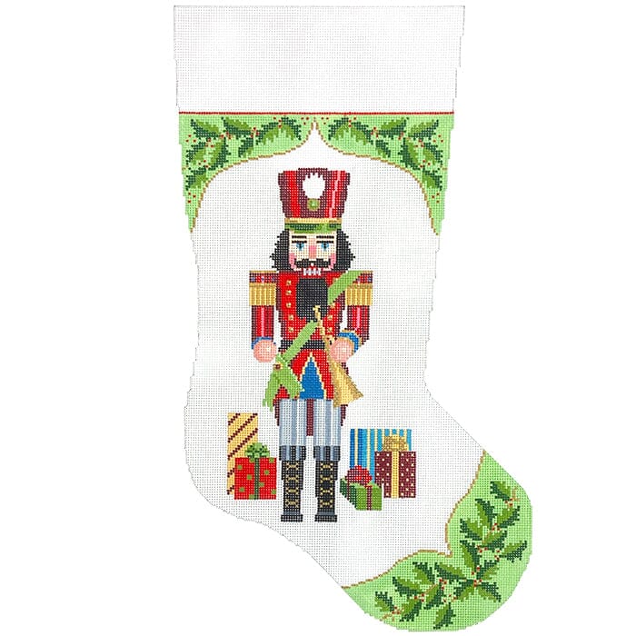 Holly, Nutcracker Insert, Stocking Painted Canvas Susan Roberts Needlepoint Designs Inc. 
