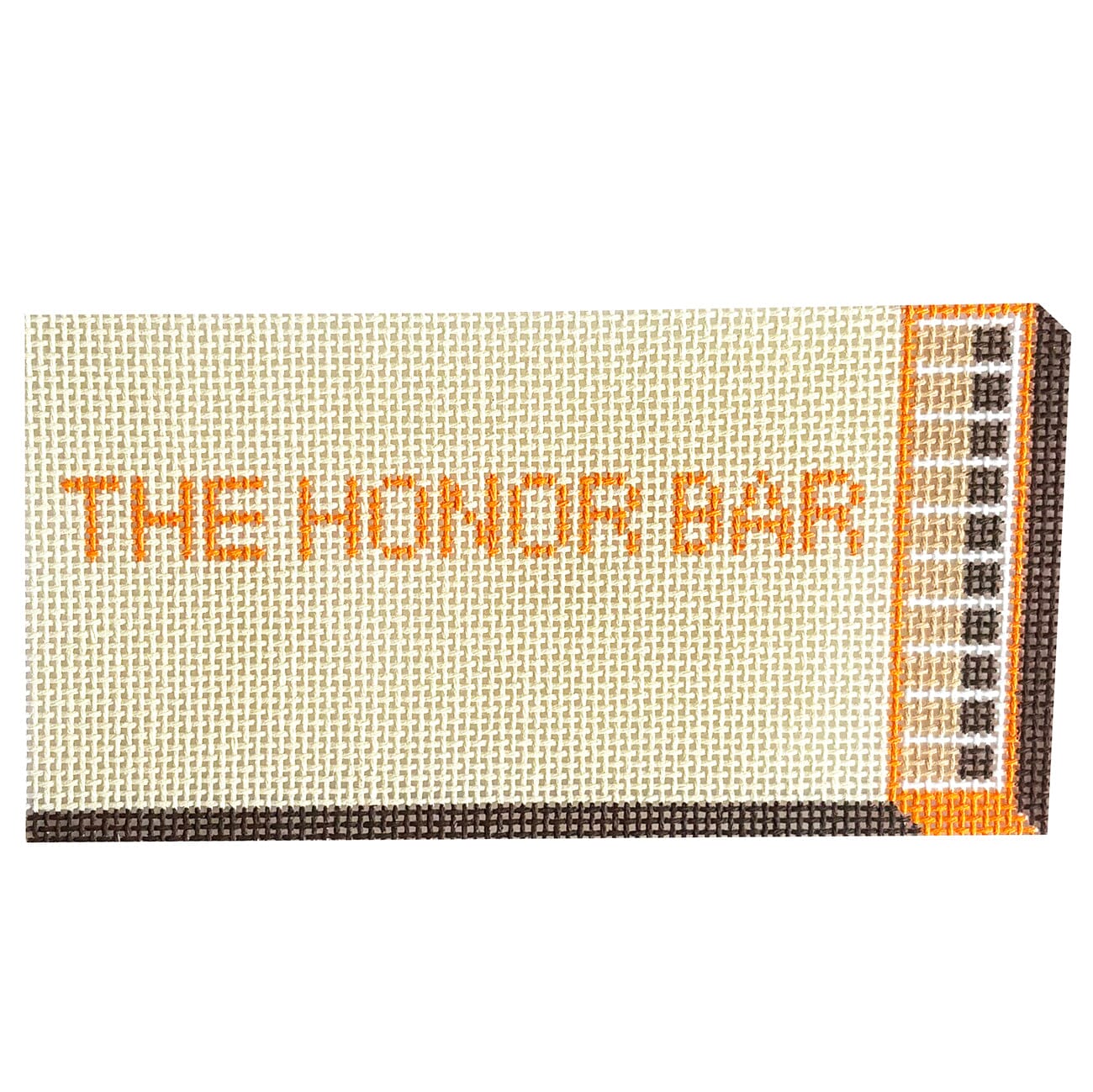 Honor Bar, Plain, Matchbox Ornament Painted Canvas Spruce Street Studio  - 1