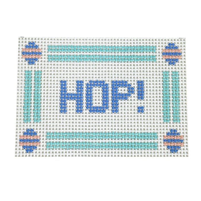 HOP! Canvas Painted Canvas Goodpoint Needlepoint 