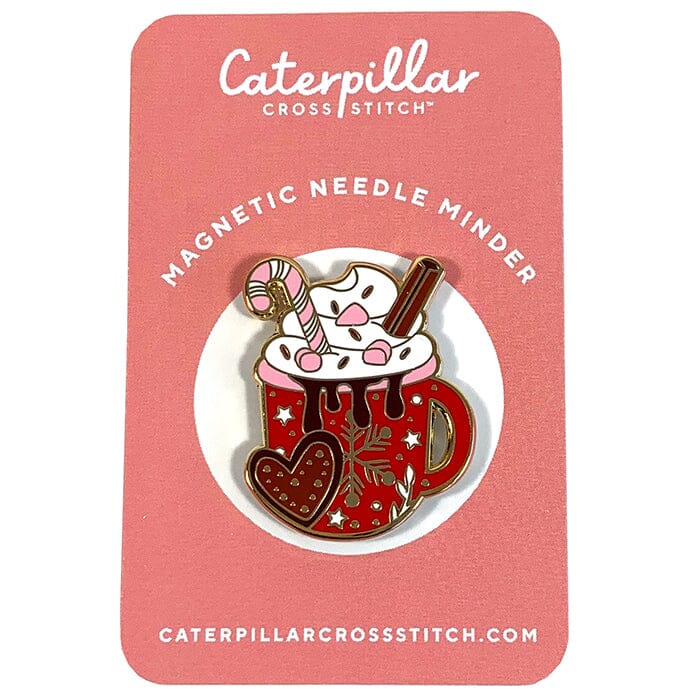 Hot Chocolate Enamel Needleminder Accessories Caterpillar Cross 
