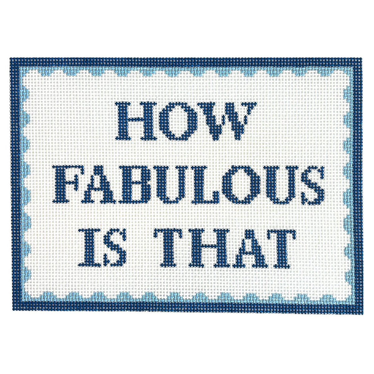 How Fabulous is That Painted Canvas Dogwood Needlepoint  - 1