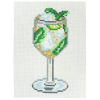 Hugo Spritz Cocktail Painted Canvas Morgan Julia Designs 
