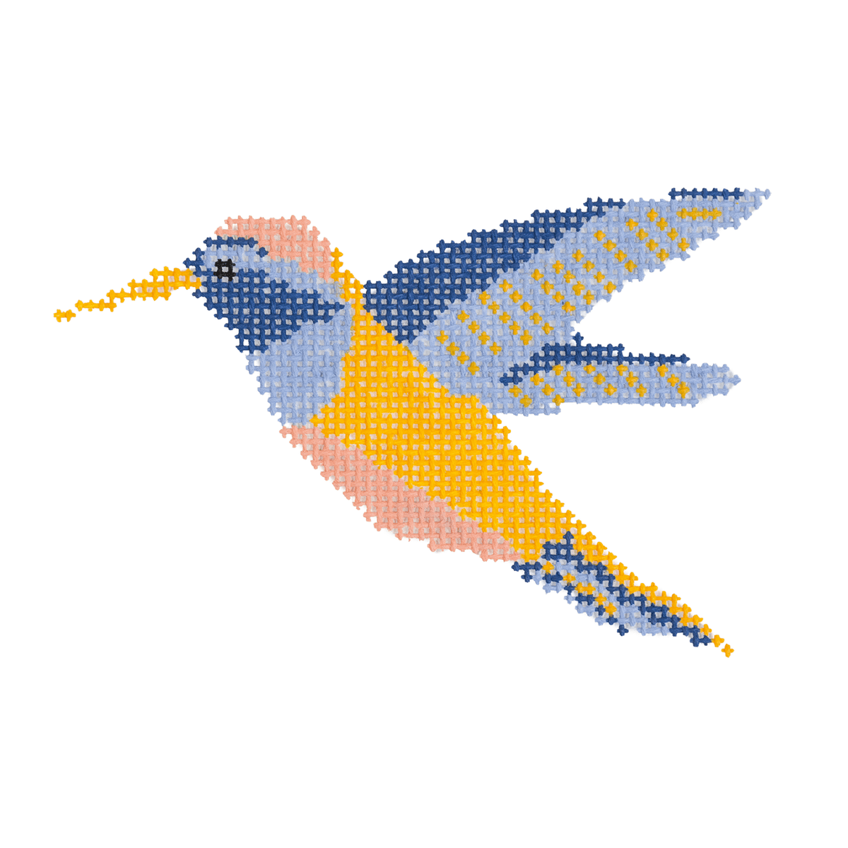 Hummingbird Painted Canvas Arden Gray Co.  - 1