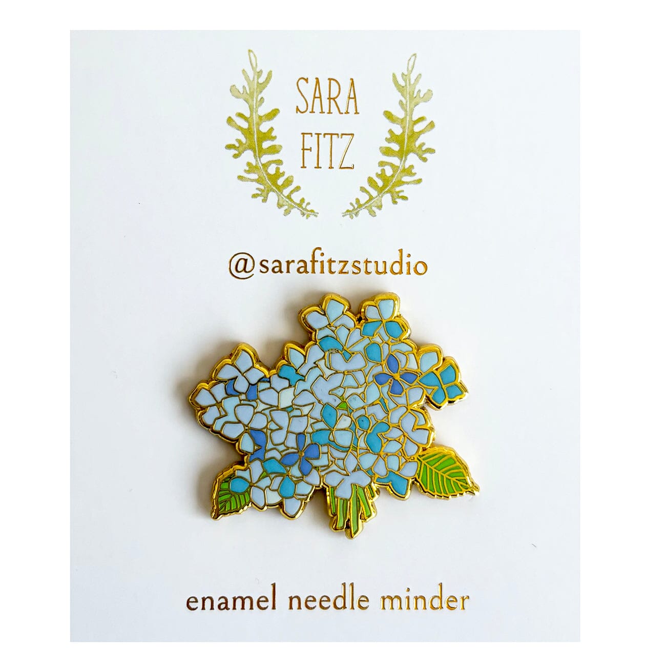 Hydrangea Bloom Needle Minder Accessories Sara Fitz Studio  - 1