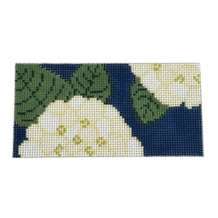 Hydrangeas 6x3 Clutch Insert Ivory Painted Canvas Love MHB Studio  - 1