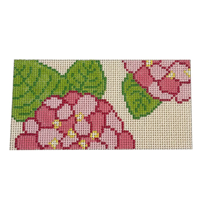 Hydrangeas 6x3 Clutch Insert Pink Painted Canvas Love MHB Studio  - 1