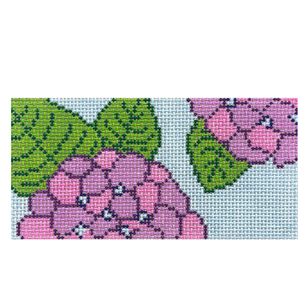 Hydrangeas Purple 6x3 Painted Canvas Love MHB Studio  - 1