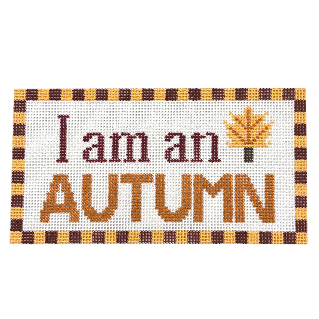 I am an Autumn   Gilmore Girls Painted Canvas Atlantic Blue Canvas  - 1
