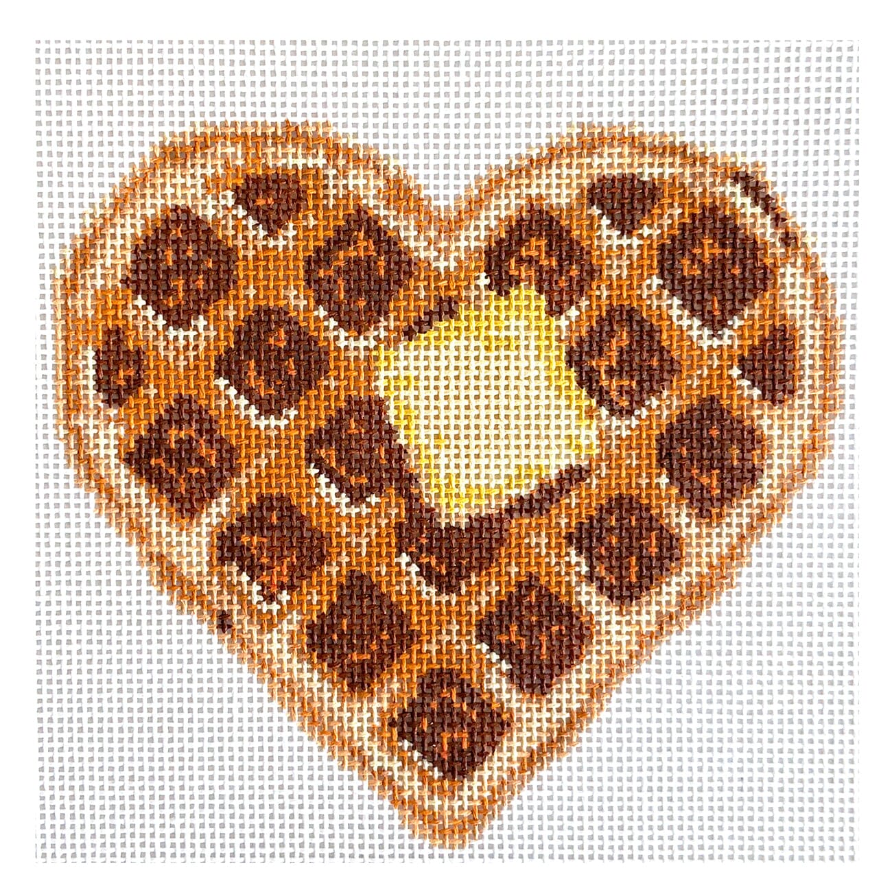 I Love You a Waffle Lot Painted Canvas Maura Nolan Designs  - 1