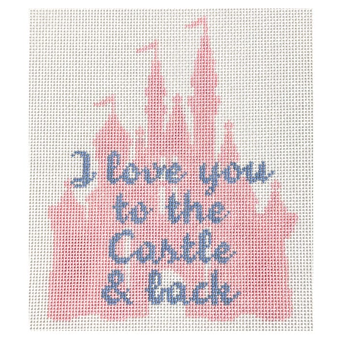 I Love You to the Castle Painted Canvas Lauren Bloch Designs  - 1