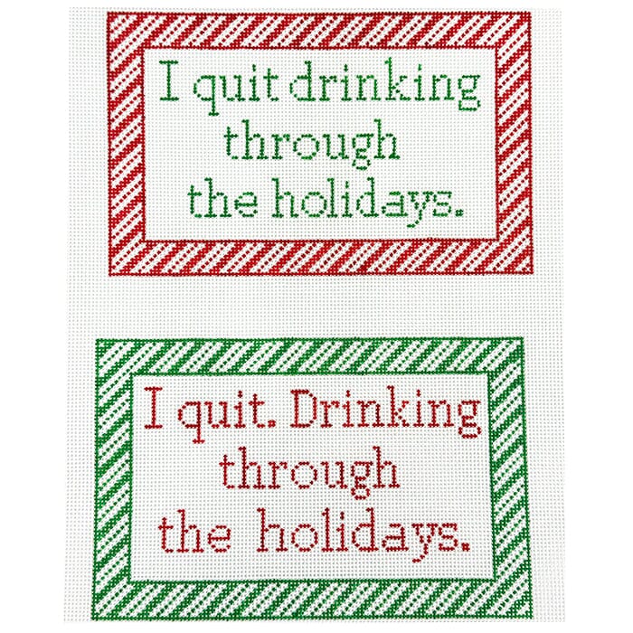 I Quit Drinking Painted Canvas Ann Kaye Studio 