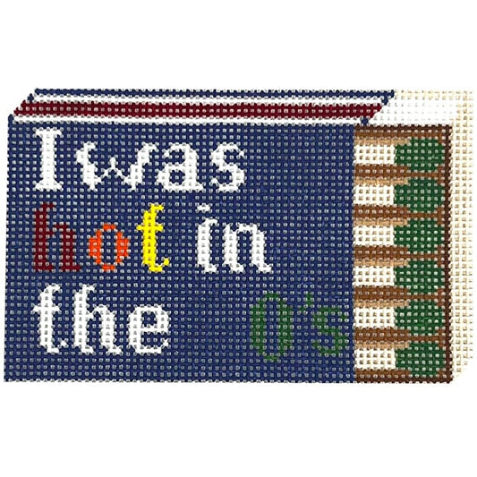 I Was Hot Matchbox Ornament Painted Canvas Ann Kaye Studio 