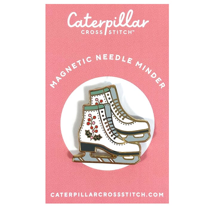 Ice Skates Enamel Needleminder Accessories Caterpillar Cross 
